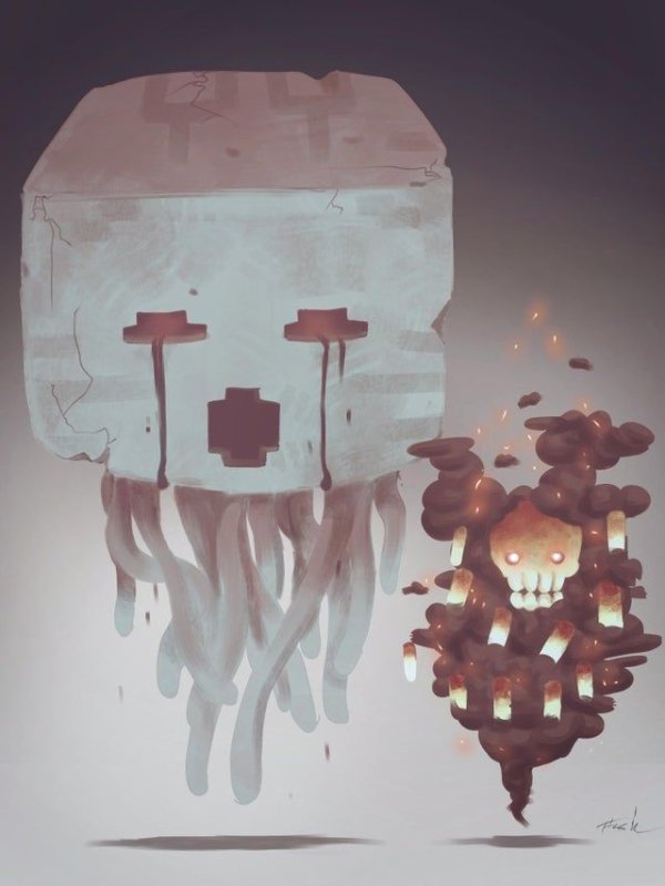 Minecraft Гаст арт