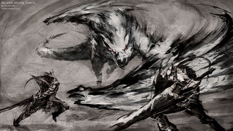 Monster Hunter монстры арт