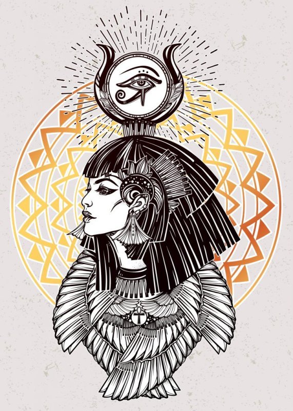 Богиня Исида эскиз