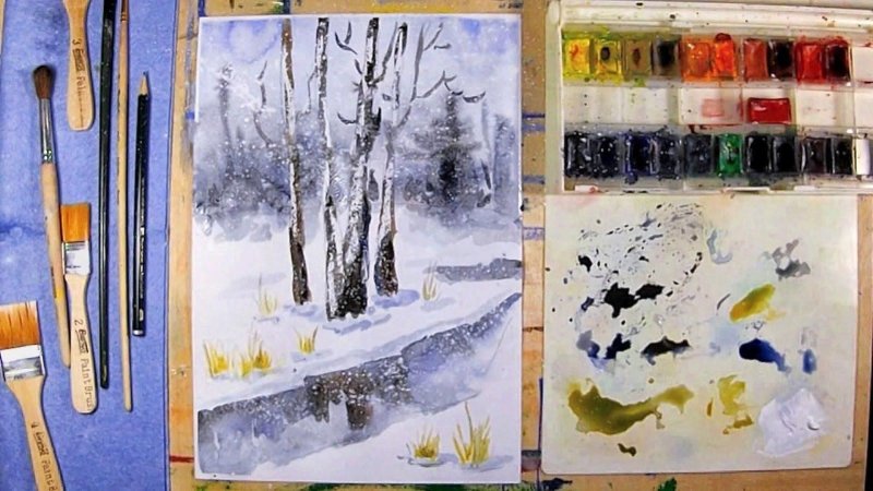 Рисунки гуашью