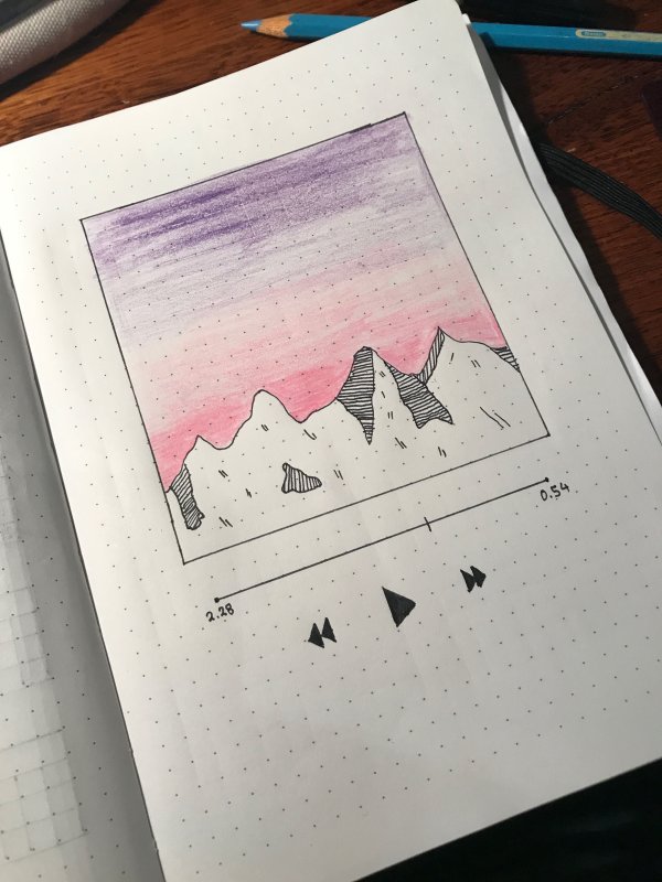 Лешкие рисунки для скетчбук