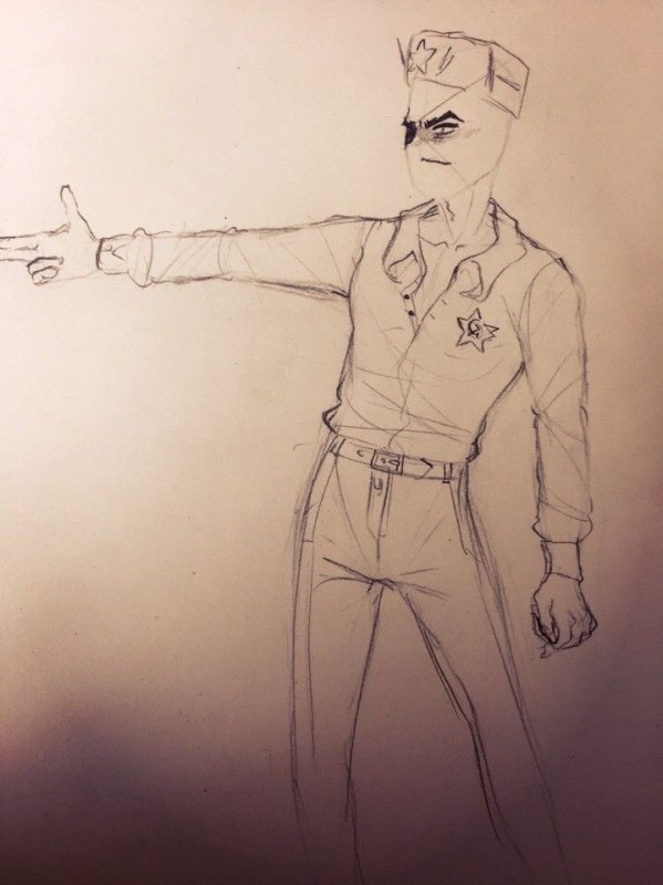 Рисунки с СССР В форме человека