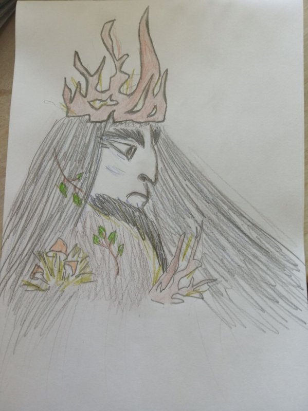 Рисунок Лесной царь легко