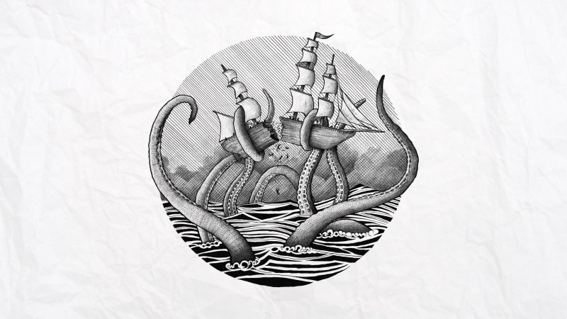 Кракен рисунок