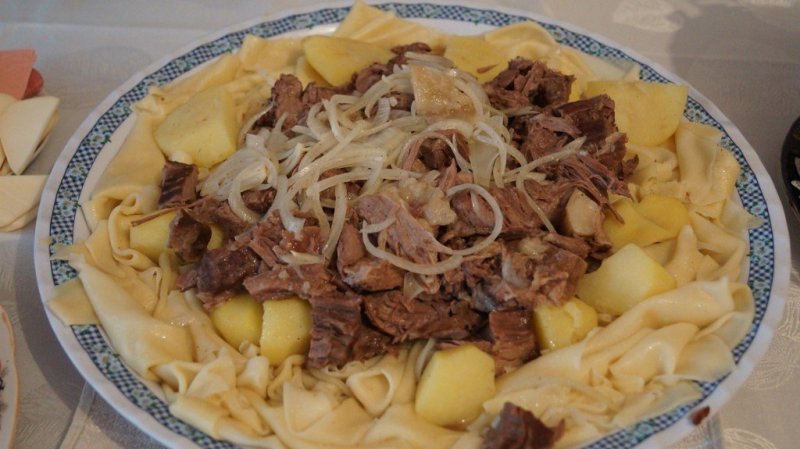 Казахская лапша для бешбармака