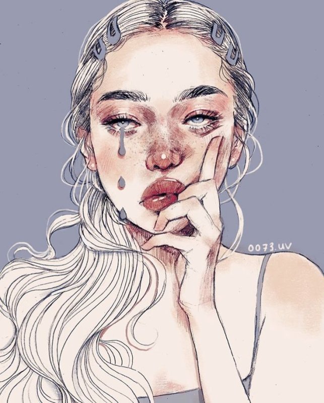 Эстетичные рисунки девушек