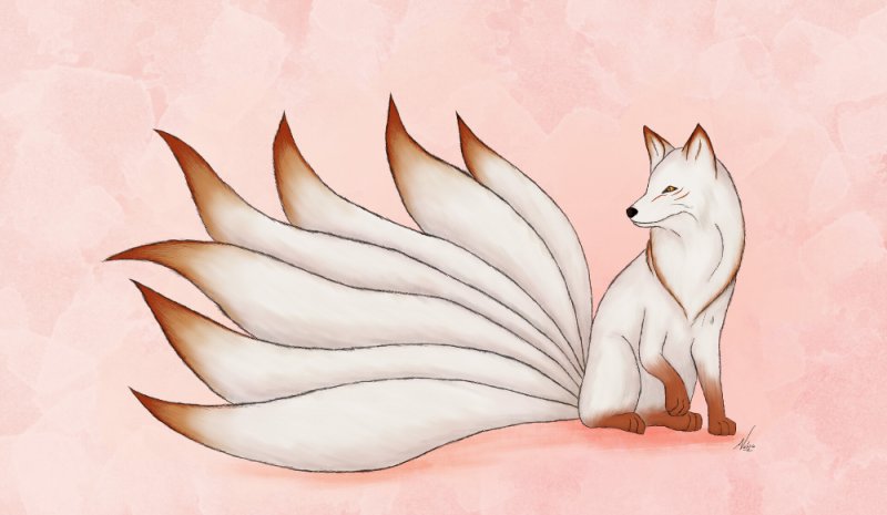 Кицунэ девятихвостый Лис