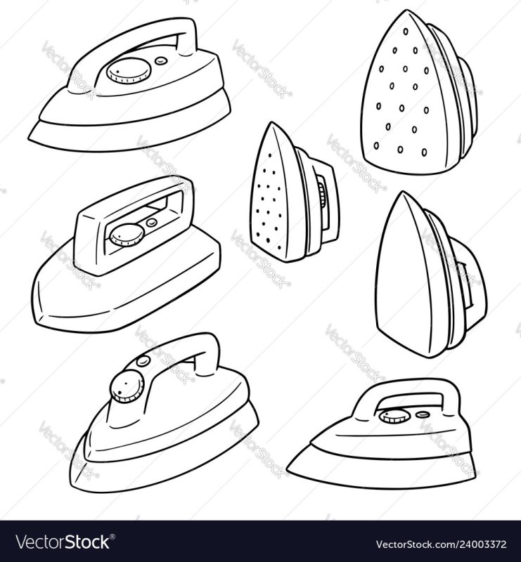 Рисование для детей утюг