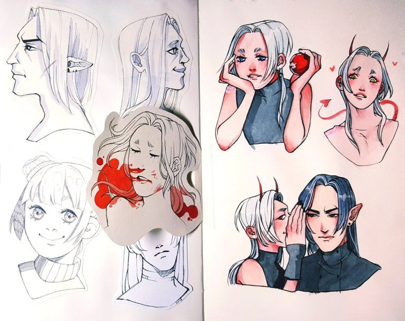 Персонаж в разных стилях рисовки