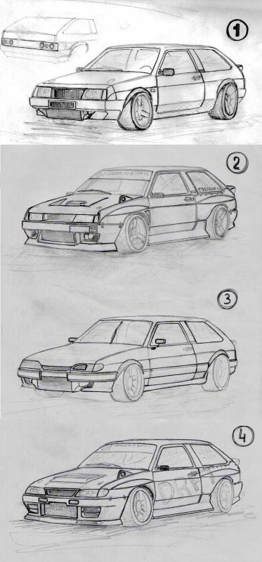 Лада 2108 чертеж