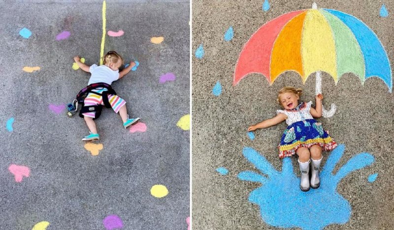 Фотосессия на асфальте для детей