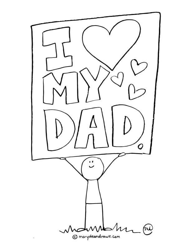 Красивые рисунки на день рождения папе