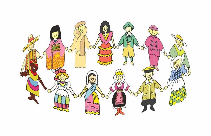 Разные народы рисунок