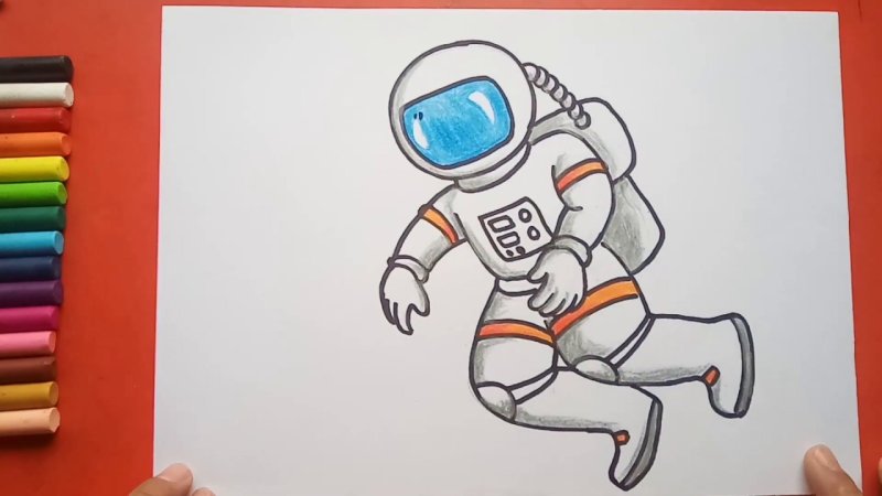 Космонавт рисунок