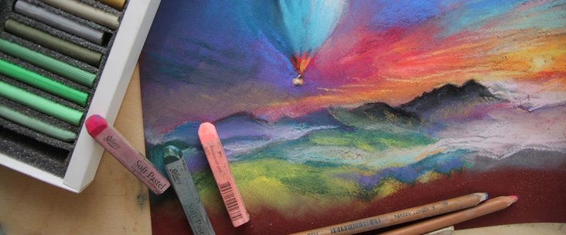 рисование пастелью