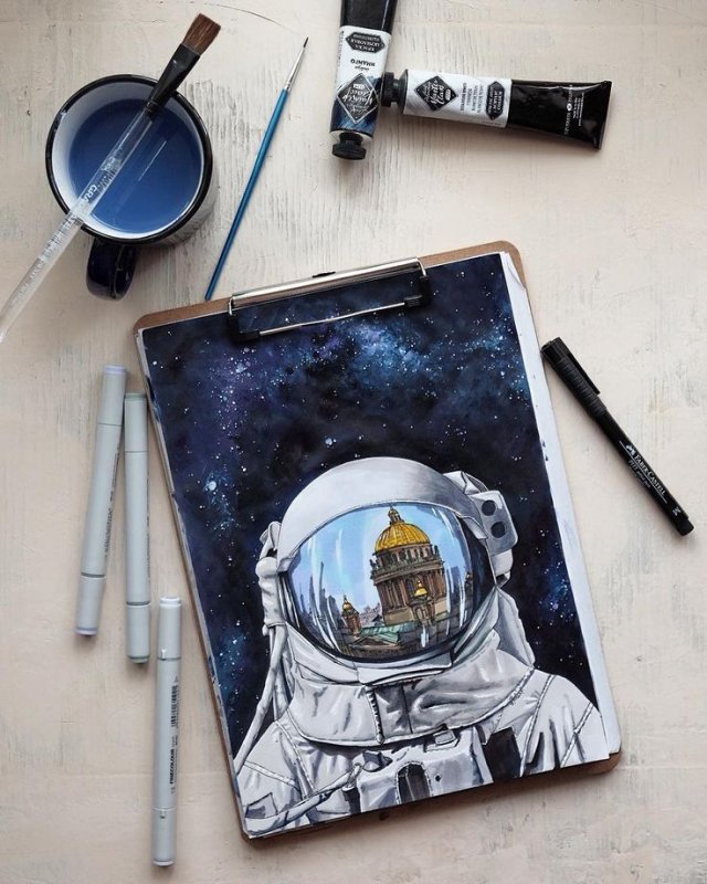 Скетч на тему космос