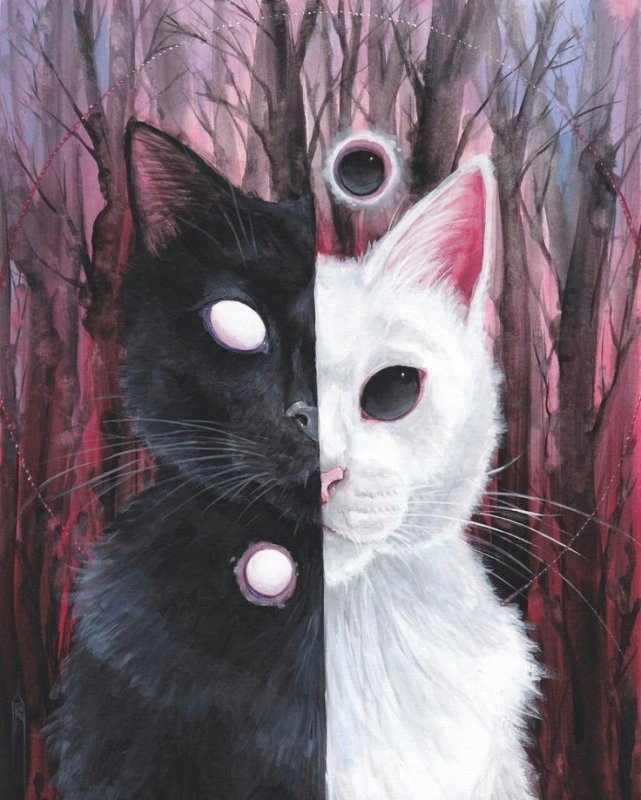 Кошки арты