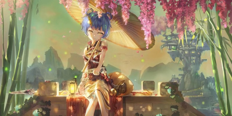 Сян Лин Геншин арт