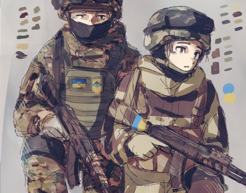 Аниме солдат