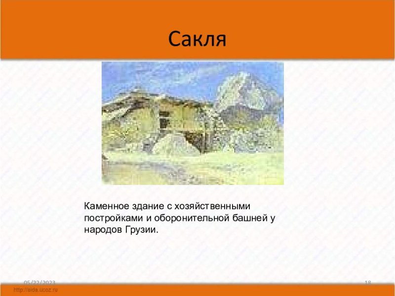 Сакля что это рисование