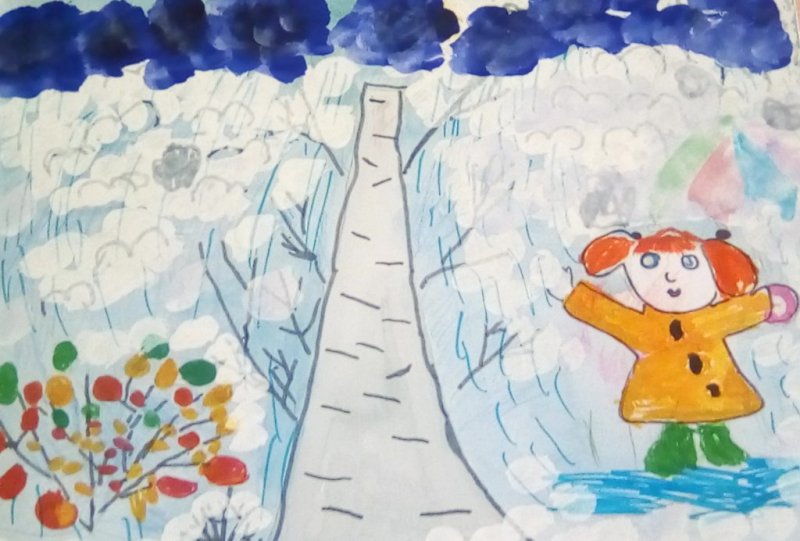 Рисунок первого снега