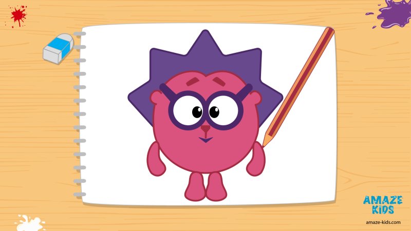 Ежик из смешариков арт