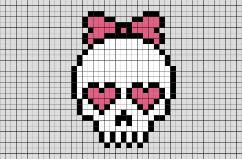 Рисунки в клеточку маленькие