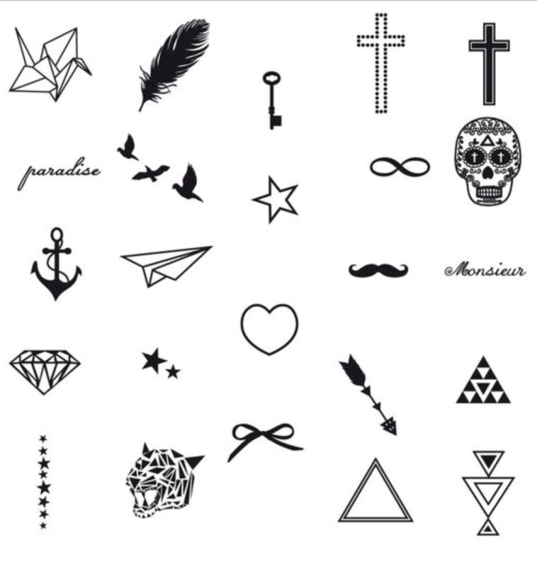татуировки рисунки маленькие