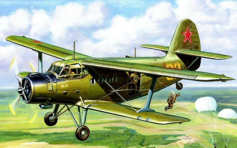 Военный самолет ан2