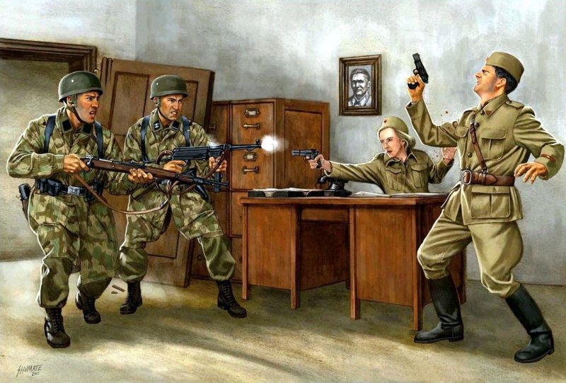 Советский солдат НКВД арт