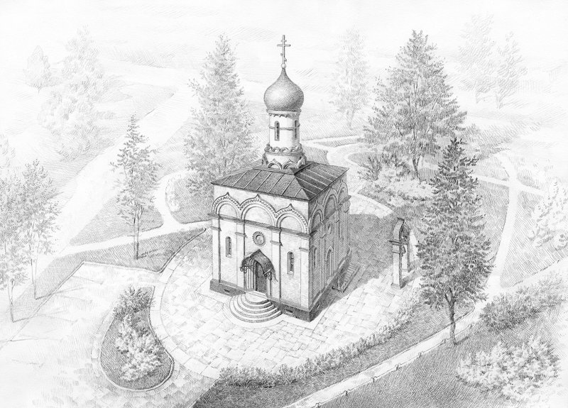 Церковь картинки для срисовки