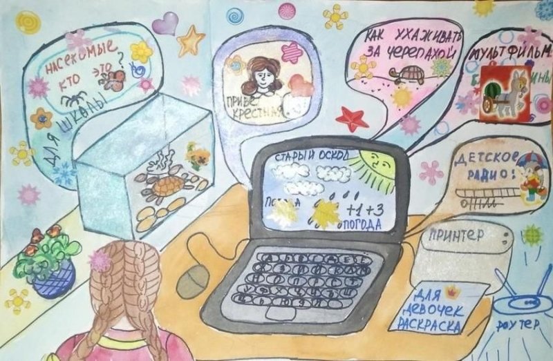 Мой безопасный интернет рисунок