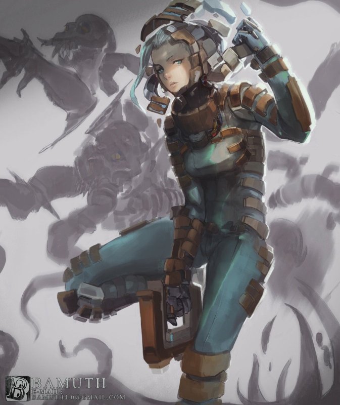 Айзек Кларк Dead Space концепт арт