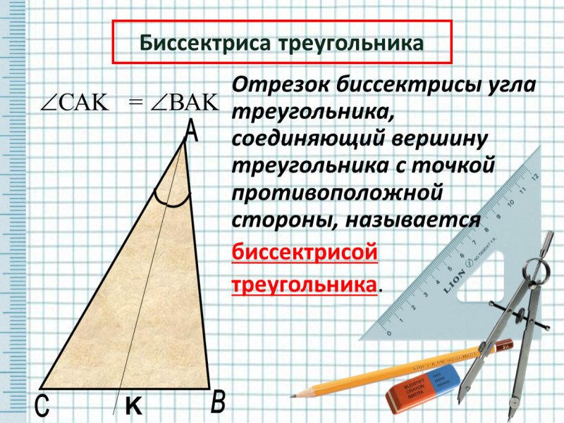 Бесектрисса треугольник