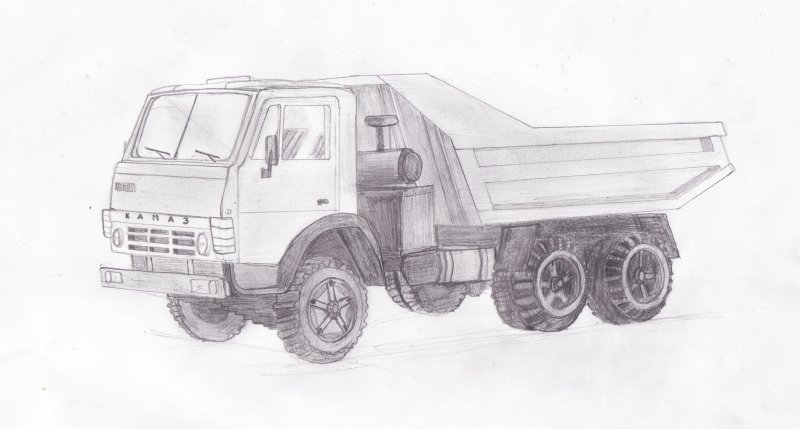 КАМАЗ 5511 рисунок