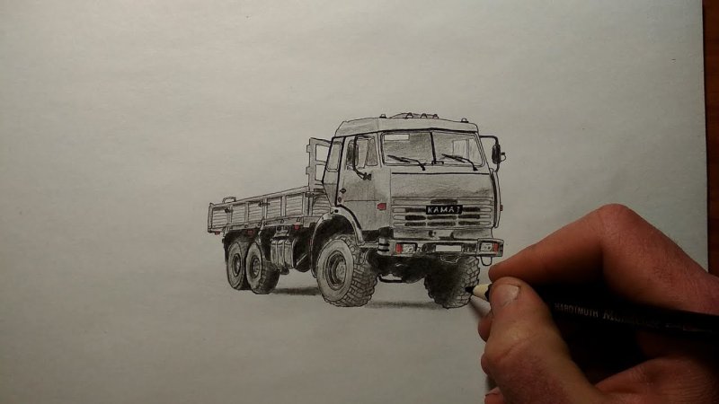 КАМАЗ для рисования