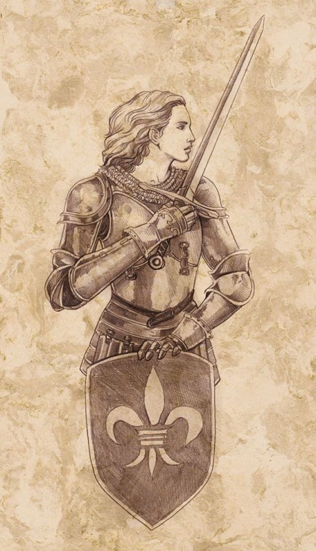 Жанна дарк рисунок
