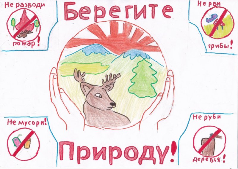 Плакат береги природу