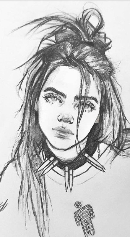 Билли Айлиш для срисовки