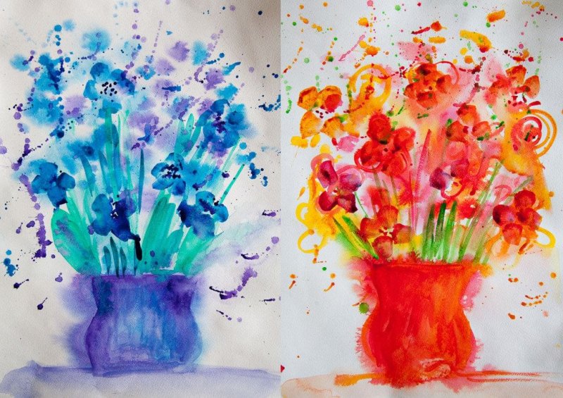 Рисование для детей красками