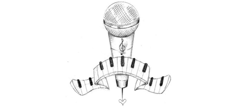 Микрофон рисунок
