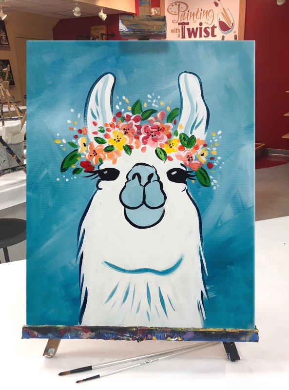 Рисунок на холсте легкий