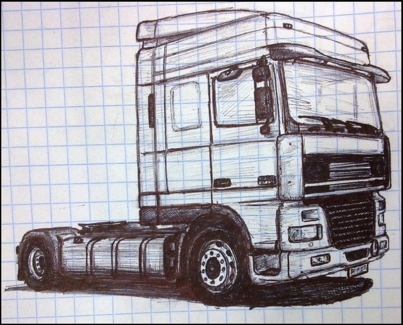 Даф 105 рисунок