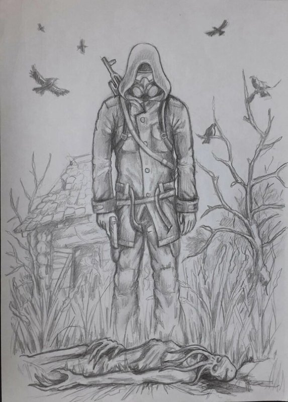 Сталкер рисунки
