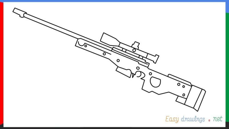 Винтовка AWM чертеж