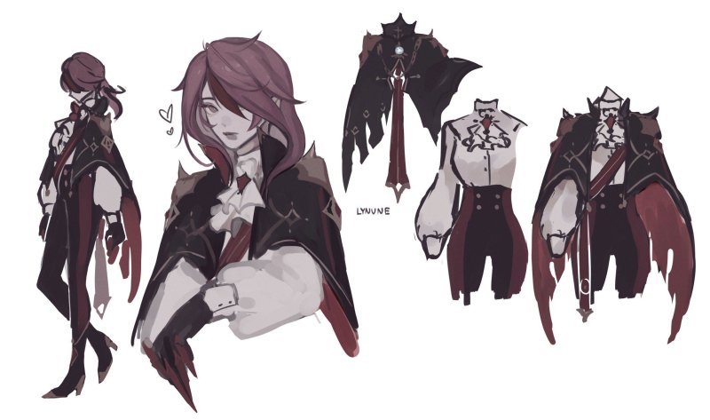 Розария и альбедо Геншин