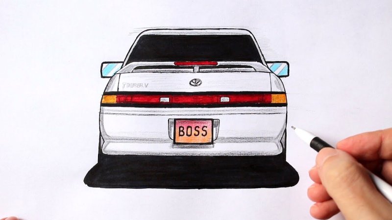 Toyota Mark 2 рисунок