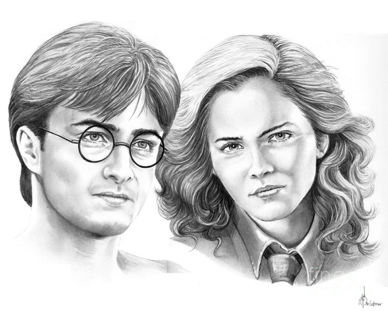 Гарри Поттер рисунок карандашом