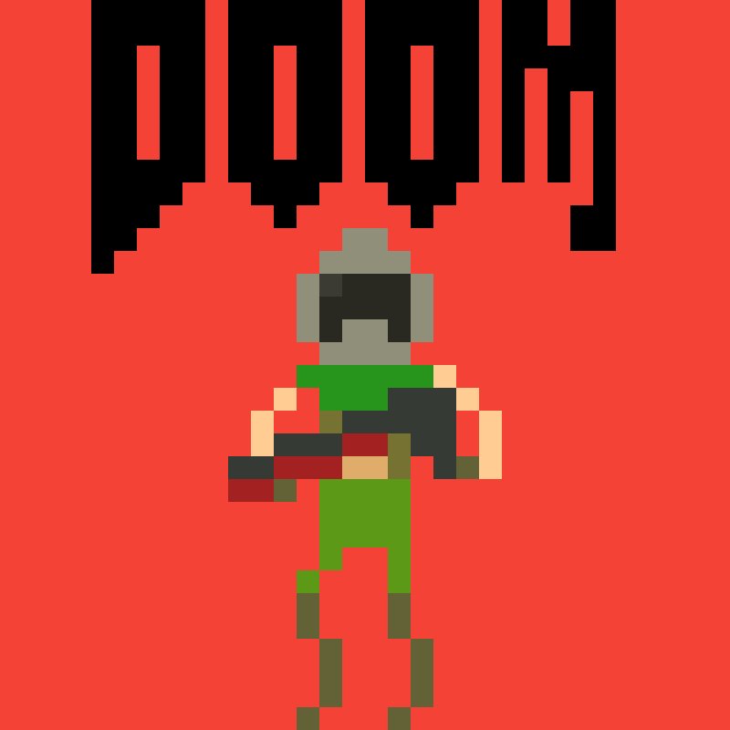 doom пиксельный