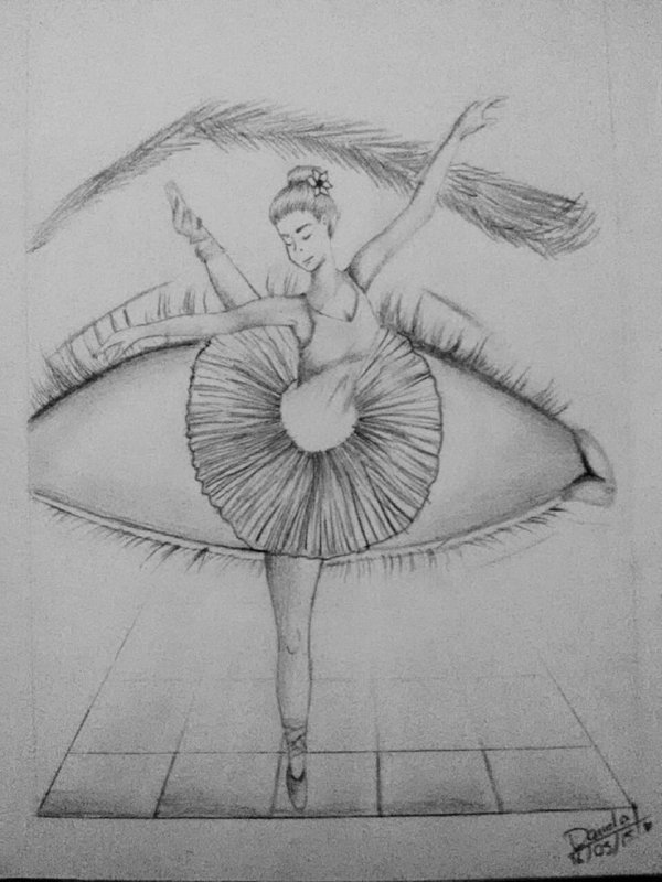 Балерина рисунок